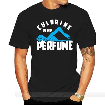 El cloro Es Mi Perfume | Lindo Pro Nadadores Regalo Camiseta de Verano de Hombre Casual Camiseta de Buena Calidad top tee